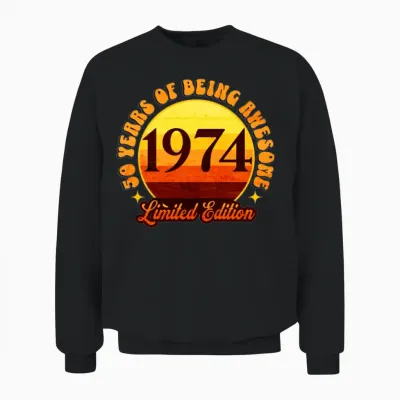 1974 Sunset Unisex Sweatshirt - Black