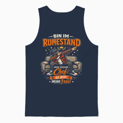Rente 2026 Ruhestand Pension Pensionär Lustiges Rentner Unisex Tank Top - Navy