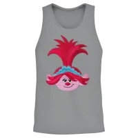 Trolls Poppy Embroidery Design Unisex Tank Top - Sport Grey – 2