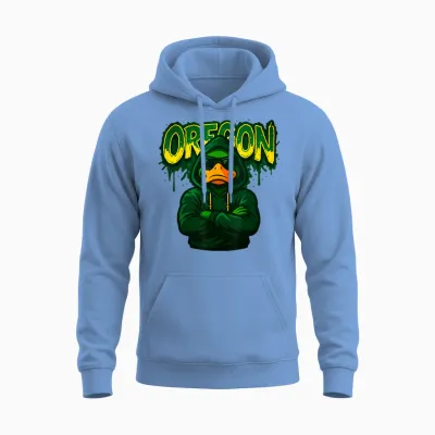 Oregon Apparel Retro Vintage Animal Men Women Boys Girl Unisex Hoodie - Carolina Blue