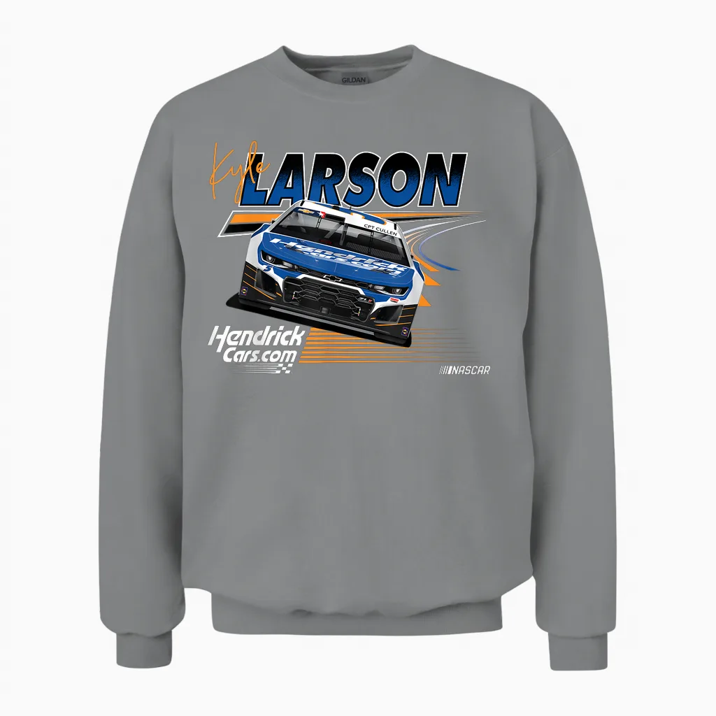 Nascar - Kyle Larson Hendrick Motorsports - Prime Race Lines Unisex Sweatshirt in Sport Grey