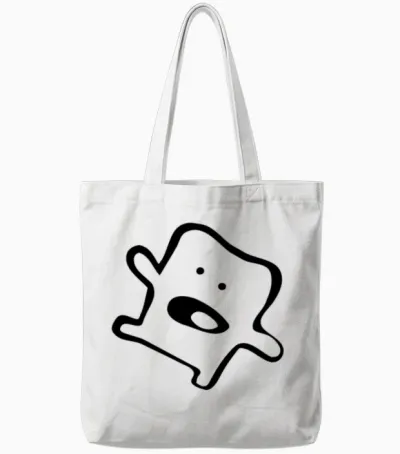 Funny Monster! Tote Bags - White
