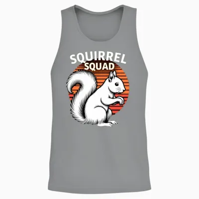 Squirrel Squad Funny Lover Unisex Tank Top - Sport Grey