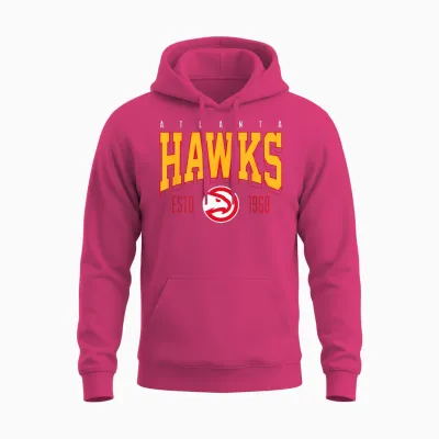 Nba Official Atlanta Hawks Battle Tested Unisex Hoodie - Heliconia