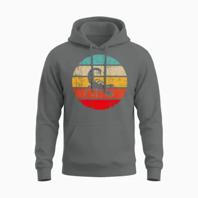 Scorpio Retro Unisex Hoodie - Graphite Heather