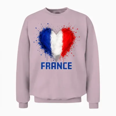 Fußball - World Cup Wm 2026 Frankreich Fan Unisex Sweatshirt - Light Pink