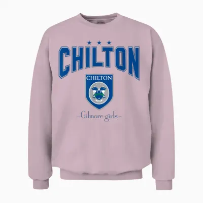 Gilmore Girls Chilton T-Shirt, Black, S Unisex Sweatshirt - Light Pink
