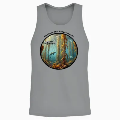 Underwater Kelp Forest with Fish and Lobster Urm Unisex Tank Top - Sport Grey