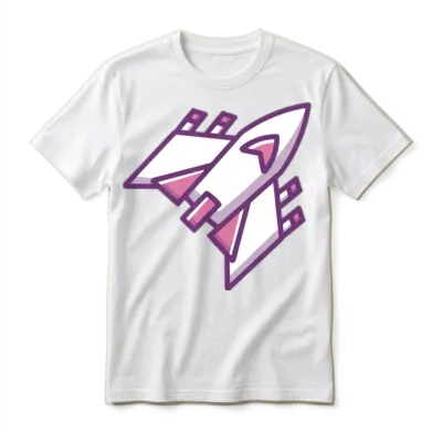 Classic Retro Game Spaceship Unisex T-Shirt - White