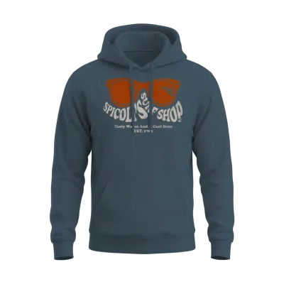 Spicoli's Surf Shop T-Shirt - Retro Beach Vibes Unisex Hoodie - Dark Heather