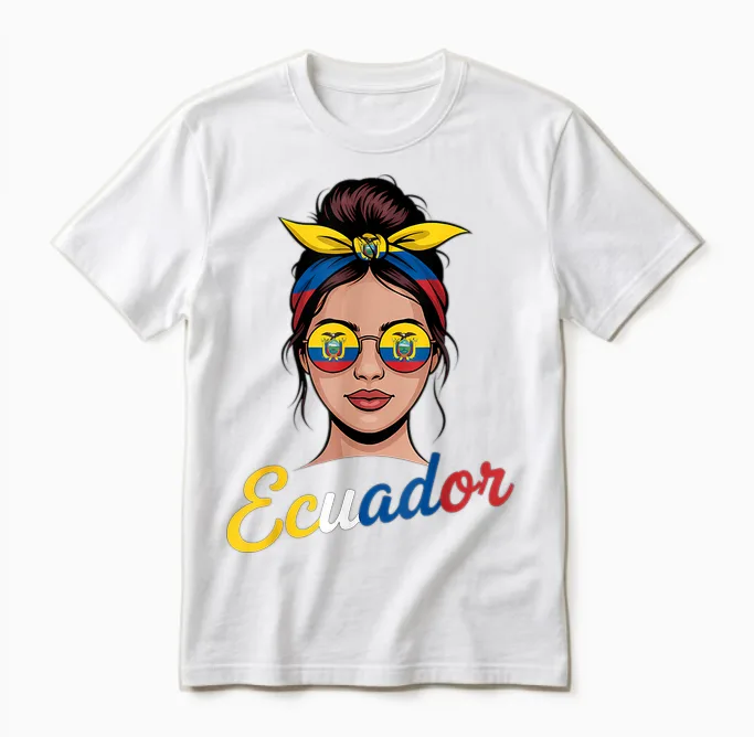 Ecuador Flagge Ecuadorian Pride Unisex T-Shirt in White
