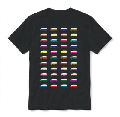 Pop Art Retro Unisex T-Shirt - Black