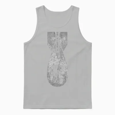 Vintage Fbomb Funny Unisex Tank Top - Ash