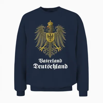 Vaterland Deutschland, Deutscher Adler, Deutschland Unisex Sweatshirt - Navy