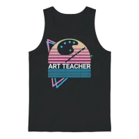 Art Teacher Art Professor Retro Unisex Tank Top - Black – 1