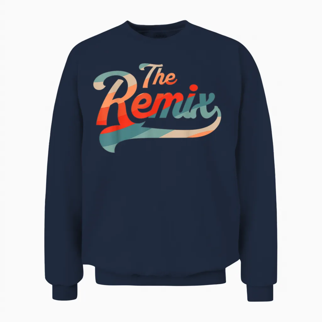 Vater Sohn Partnerlook the Original the Remix Outfit Unisex Sweatshirt in Navy