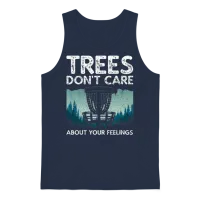 Disc Golf Design for Men Women Disc Golf Player Unisex Tank Top - Navy – 1