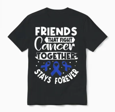 Colon Cancer Support Unisex T-Shirt - Black
