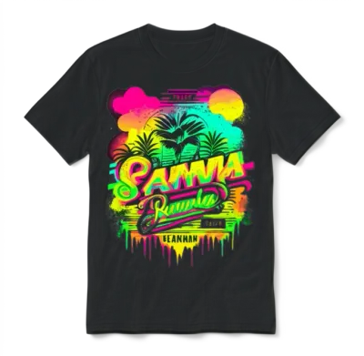 Retro Summer Unisex T-Shirt - Black