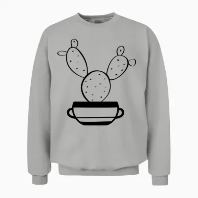 Cactus Funny Unisex Sweatshirt - Ash