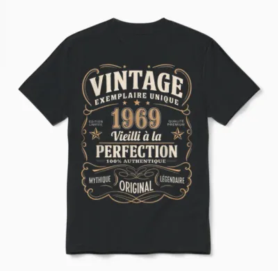 56 Years Man 1969 Birthday T Shirt 56 Years Man 1969 T-Shirt, Black, S Unisex T-Shirt - Black