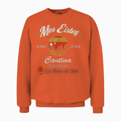 Star Wars Classic Mos Eisley Cantina Live Music All Week Ad Unisex Sweatshirt - Orange
