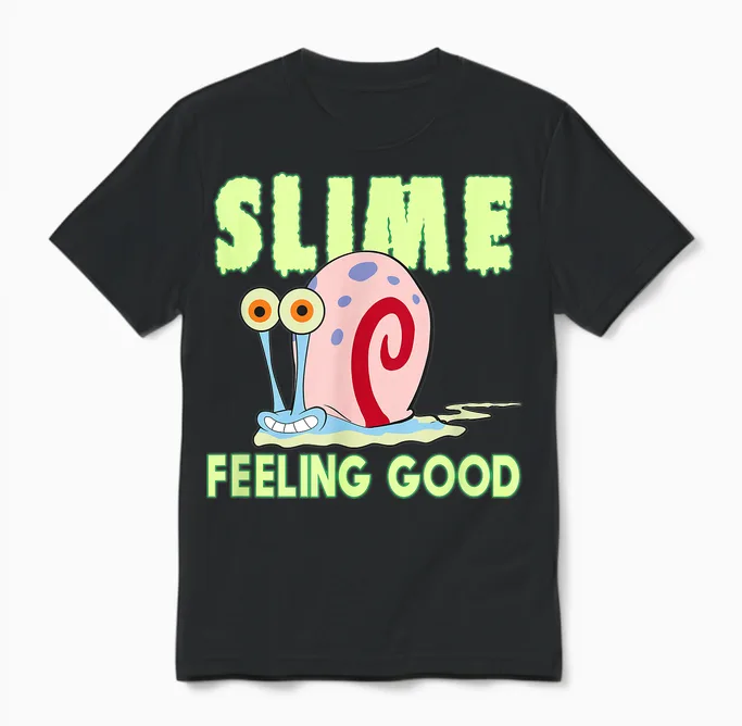 Gary the Snail - Slime Feeling Good Unisex T-Shirt in Black