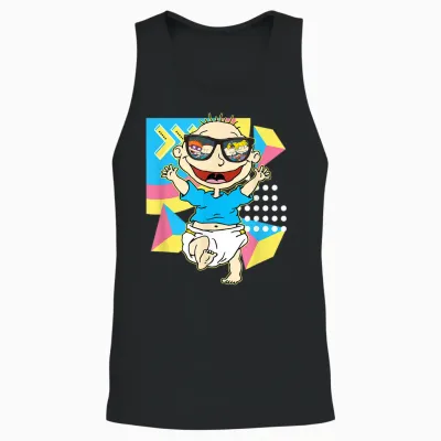 Tommy Pickles - Sunglasses Reflection Unisex Tank Top - Black