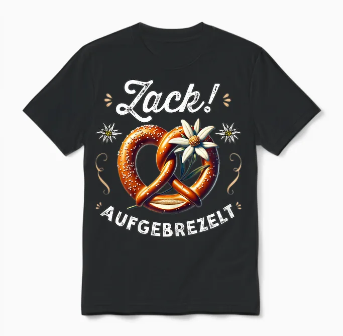 Passend Für Oktoberfest T-Shirt Damen Trachtenshirt Trachten Unisex T-Shirt in Black