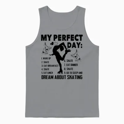 Funny Figure Skating Unisex Tank Top - Sport Grey