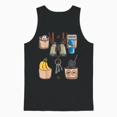 Zookeeper Costume Halloween Unisex Tank Top - Black