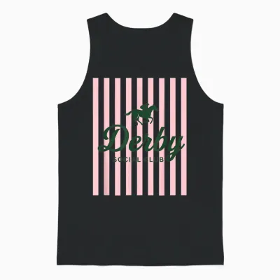 Funny Derby Social Club Vibes Friends Weekend Party Humor Unisex Tank Top - Black
