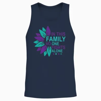 Suicide Prevention Unisex Tank Top - Navy