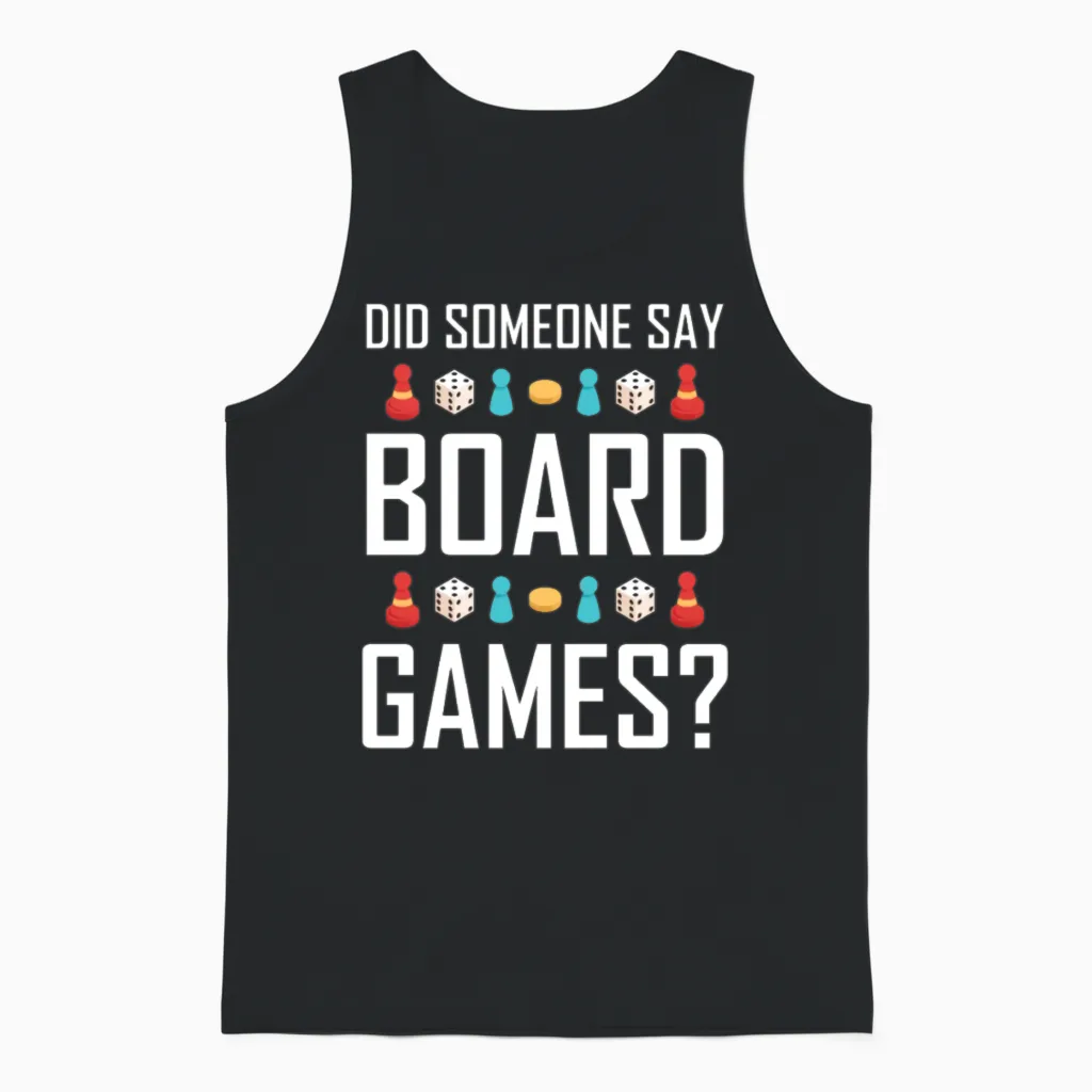 Board Game Board Game Player Board Game Gift Board Unisex Tank Top in Black