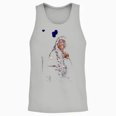 Michael Jackson Live California Bad Tour by Michael Grecco Unisex Tank Top - Ash
