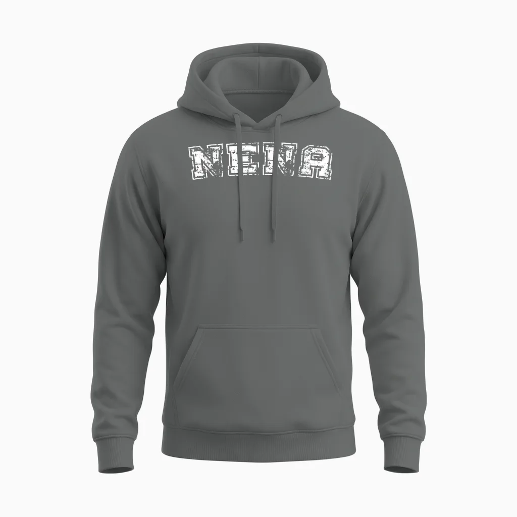 Classic Nena Varsity College Style Graphic Mother's Day Unisex Hoodie in Graphite Heather