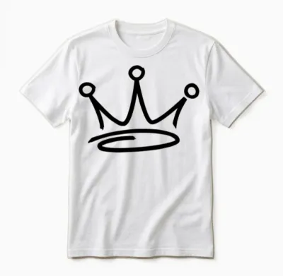Crown Graffiti Unisex T-Shirt - White