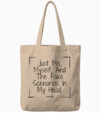 Cancer Funny Quote Tote Bags - Natural