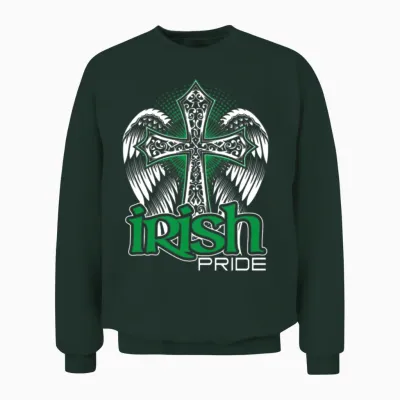 Irish Pride – Patricks Day Unisex Sweatshirt - Forest