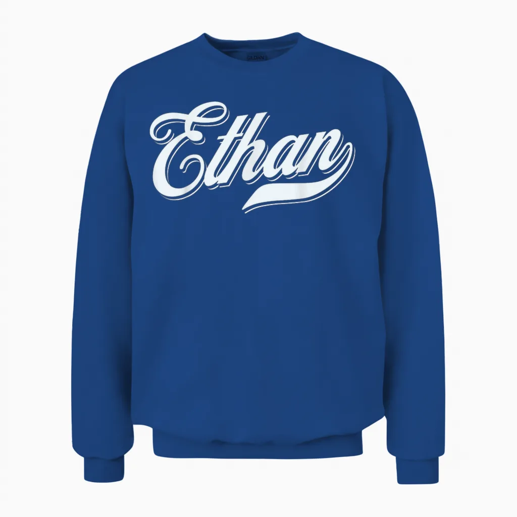 Man Boys Funny Gift Idea Humour Name for Ethan Unisex Sweatshirt in Royal