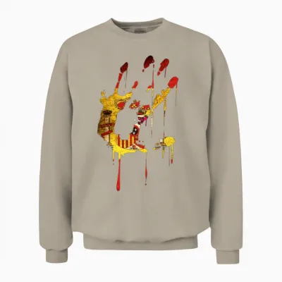 Spain Flag Art Unisex Sweatshirt - Sand
