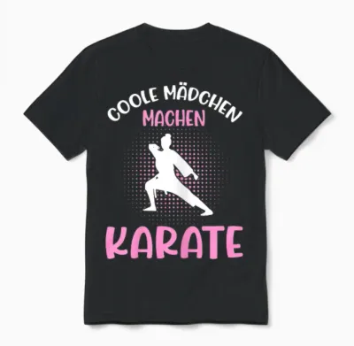 Karate Damen Kampfsport Queen Mädchen Karate Unisex T-Shirt - Black