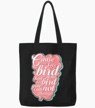Lyriclyfe Free Bird Ronnie Zant Allen Collins Tote Bags - Black