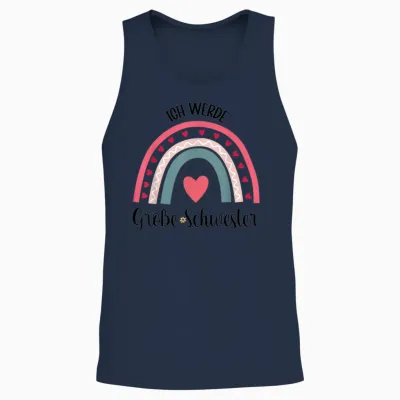 Ich Werde Große Schwester Kinder Große Schwester Unisex Tank Top - Navy