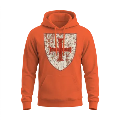 Knights Templar Unisex Hoodie - Orange