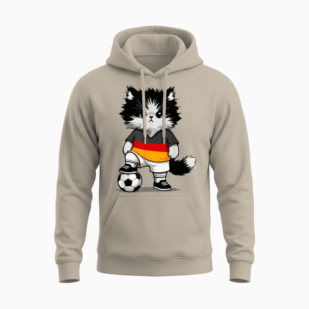 Deutschlandflagge Herren Damen Kinder Deutschland Unisex Hoodie in Sand