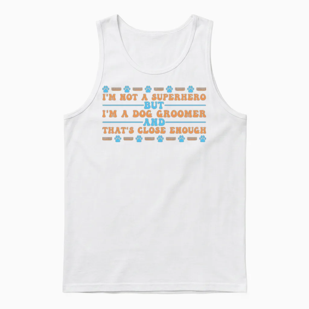 Dog Groomer Dog Grooming Lovers Unisex Tank Top in White