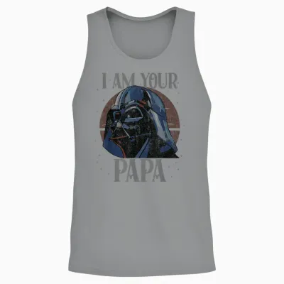 Star Wars Darth Vader I Am Your Papa Retro Father’s Day Unisex Tank Top - Sport Grey