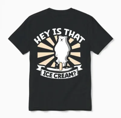 Polar Bear Global Warming Artic Seal Hunting Ursus Unisex T-Shirt - Black
