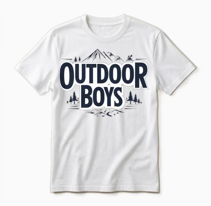 Outdoor Boys Unisex T-Shirt in White